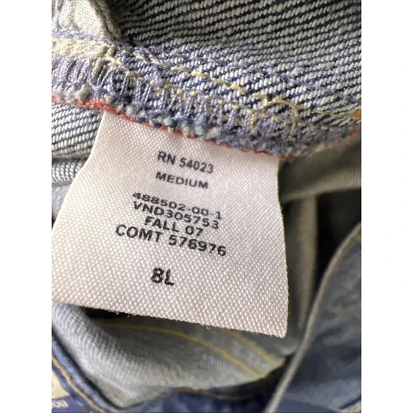 GAP 1969 Jeans Womens Size 8L Blue Perfect Bootcut Mid Rise Med Wash Denim 2007 - Picture 5 of 12